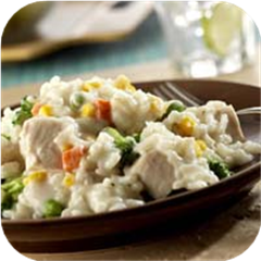 Baked Chicken and Cheese Risotto