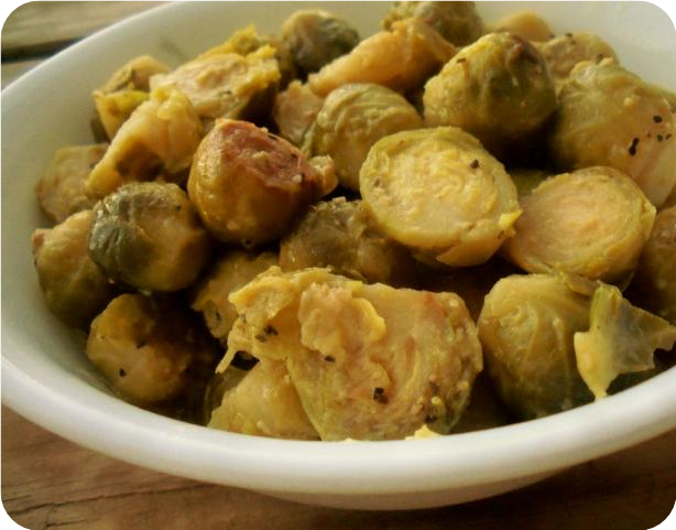 Slow Cooker Dijon Brussels Sprouts