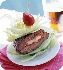 Bunless burger 