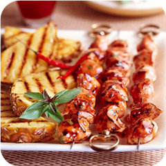 Thai-spiced chicken kabobs 