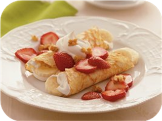 Strawberry-Banana Crepes