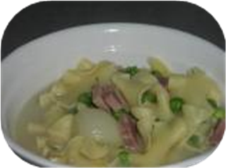 German Noodle Soup With Prosciutto
