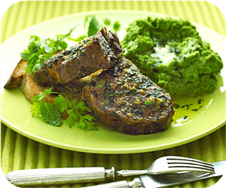 Minty Roasted Lamb Chops 