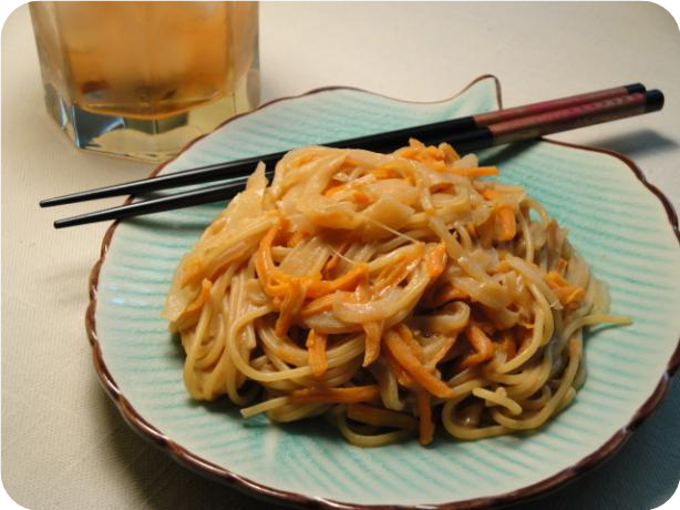 Chinese Lo Mein With Peanut Butter Sauce