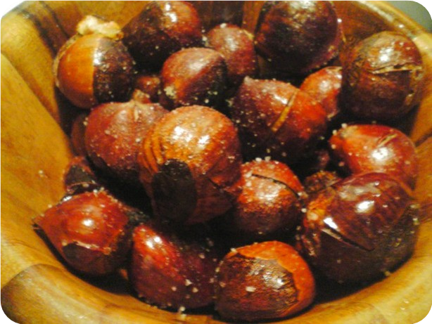 Chestnuts Roasted on an Open Fire