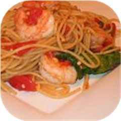 Linguine Pasta with Shrimp and Tomatoes