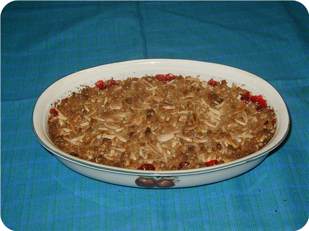 Almond Cherry Crisp