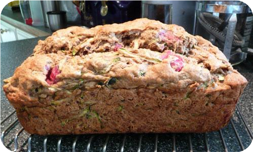 Zucchini Cranberrry Bread