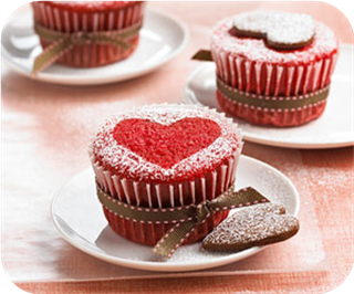 Red Velvet Sweetheart Cakes