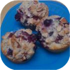 Raspberry Almond Muffins
