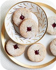 Linzer Cookies with Spiced Jam
