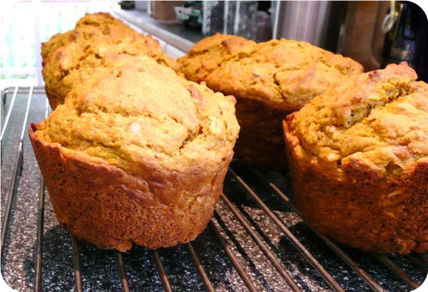 Harvest Time Pumpkin &amp; Oatmeal Muffins