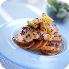 Snapper with sausage 