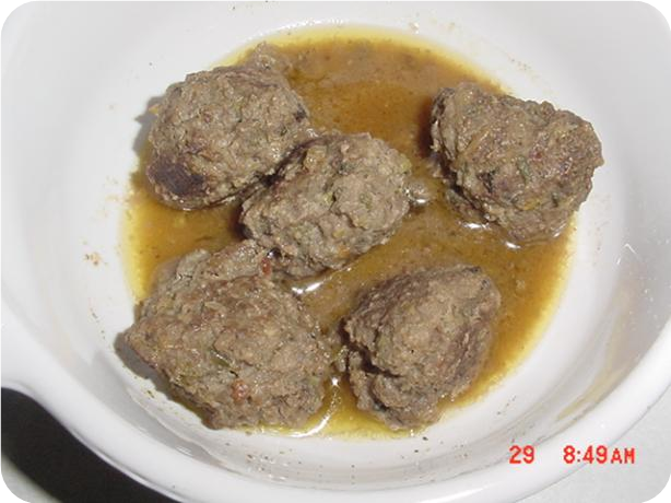 Meatballs .... Savory Meatballs in Gravy