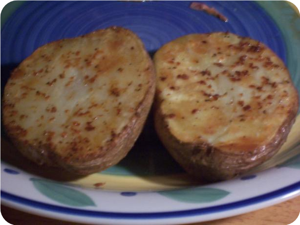Quick and Easy Skillet Potato Halves