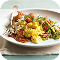 Tortilla Scramble with Fresh Salsa