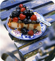 Berry delicious white chocolate cheesecake 