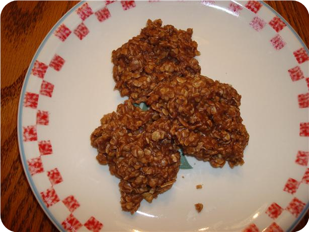 Microwave " No-Bake Oatmeal Cookies"