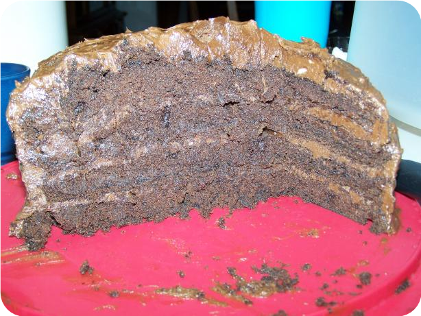Devil's Food Cake With Chocolate Mousse Buttercream