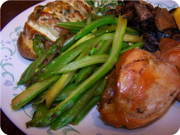 Pacific Northwest Stir-Fried Asparagus &amp; Sugar Snap Peas