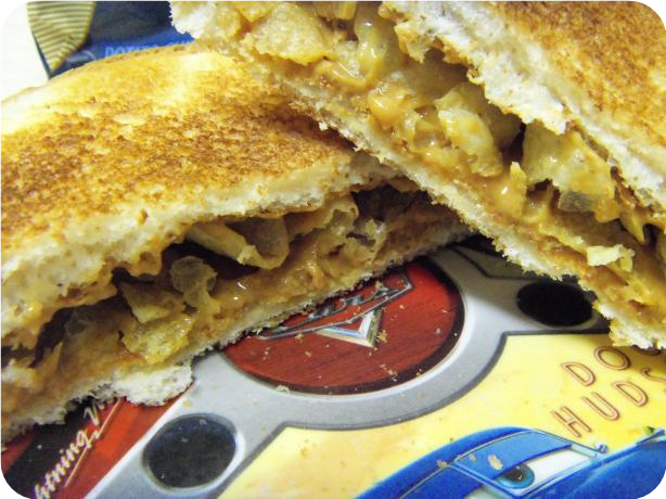 Peanut Butter and Potato Chips Sandwich