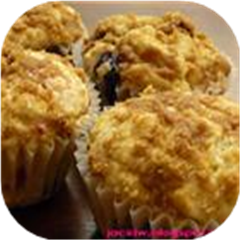Streusel Topped Blueberry Muffins