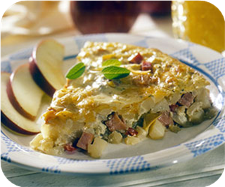 Ham and apple skillet 