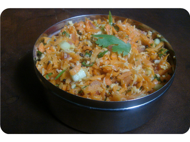 Kosambri (Carrot Salad)
