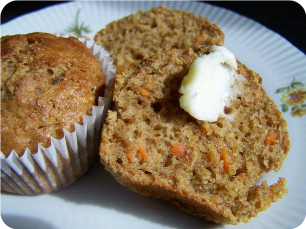 Moist Carrot Cake Muffins