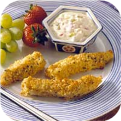 Nutty parmesan fish 