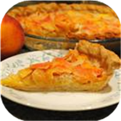 Peach Custard Pie I