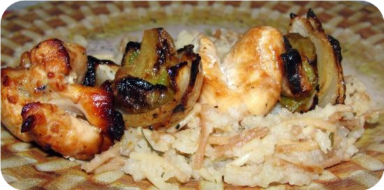 Barbecued Skewered Chicken