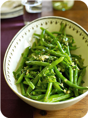 Parsleyed green beans 