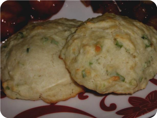 Green Onion Drop Biscuits