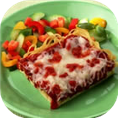 Deep-Dish Spaghetti Pizza