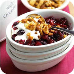 Mixed berry crumble 