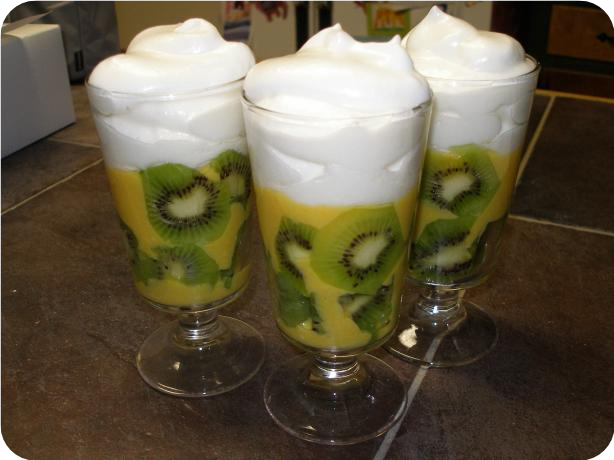 Custard With Kiwi
