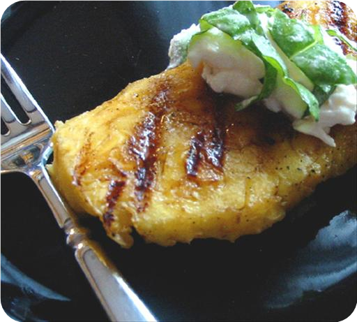 Grilled Pineapple With Basil