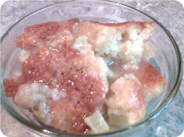 Lemony Rhubarb Pudding