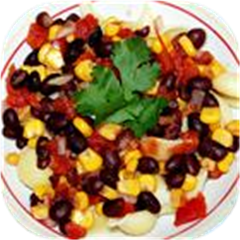Black Bean and Corn Pasta with Chicken