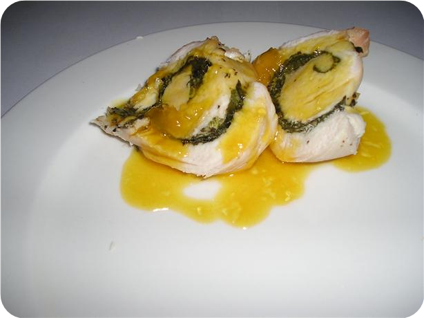 Minted Chicken With Sweet Orange Sauce