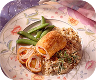 Cheese-Stuffed Chicken Rolls