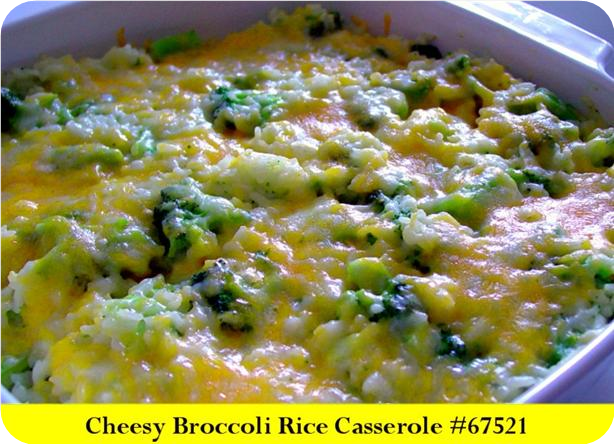 Cheesy Broccoli Rice Casserole