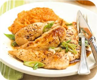 Maple-Glazed Chicken with Sweet Potatoes