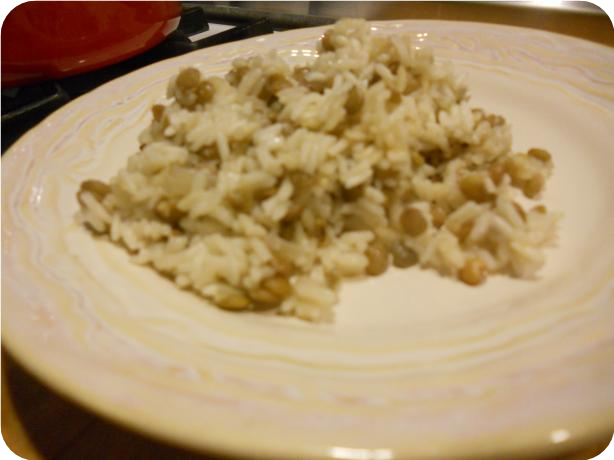 Coconut Lentils and Rice (Arroz Con Lentejas Y Coco)
