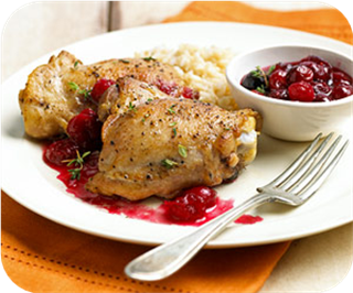 Roasted cranberry chicken 