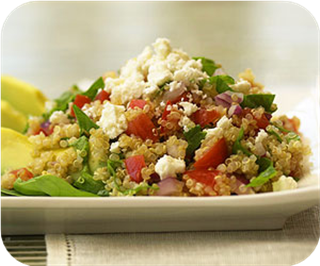Greek Quinoa and Avocados
