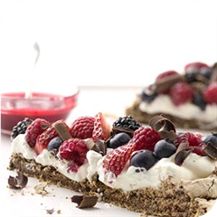 Chocolate-berry meringue 