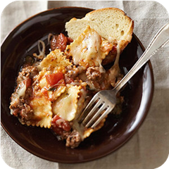 Baked Beef Ravioli