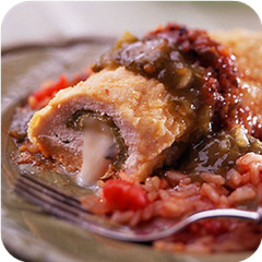 Baked chicken chilies rellenos 